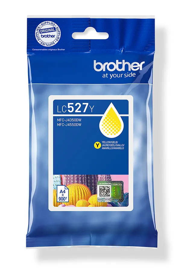 Brother LC527Y -mustekasetti, keltainen