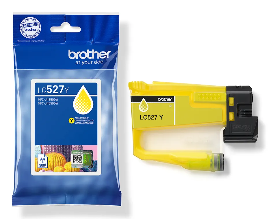 Brother LC527Y -mustekasetti, keltainen
