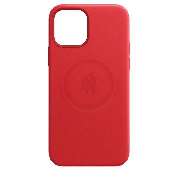 Apple iPhone 12 / 12 Pro, MagSafe - leather case, (PRODUCT)RED