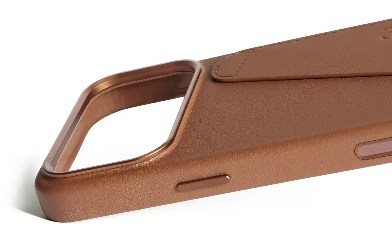 Mujjo MagSafe, iPhone 17 Pro Max -lompakkokotelo, Tan
