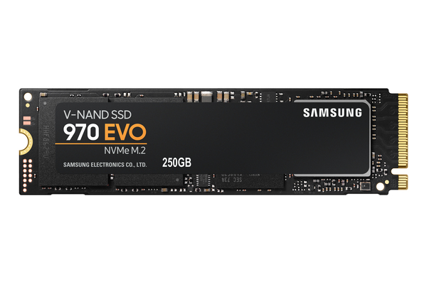 Samsung 250GB 970 EVO, PCIe, 3400/1500 MB/s -SSD-levy M.2