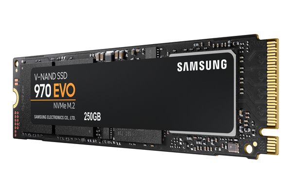 Samsung 250GB 970 EVO, PCIe, 3400/1500 MB/s -SSD-levy M.2