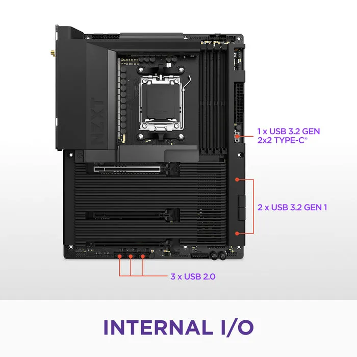 NZXT N7 B850 ATX - motherboard, Black