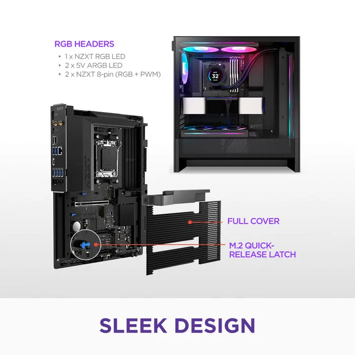 NZXT N7 B850 ATX - motherboard, Black