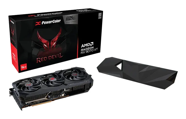 Powercolor Radeon RX 9070 XT Red Devil Special Edition OC 16 Gt -n&auml;yt&ouml;nohjain