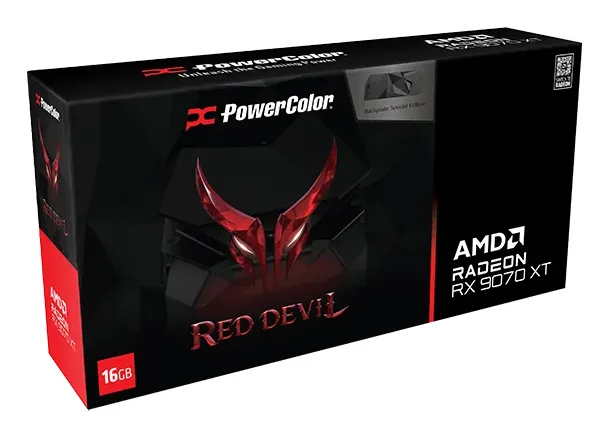 Powercolor Radeon RX 9070 XT Red Devil Special Edition OC 16 Gt -n&auml;yt&ouml;nohjain