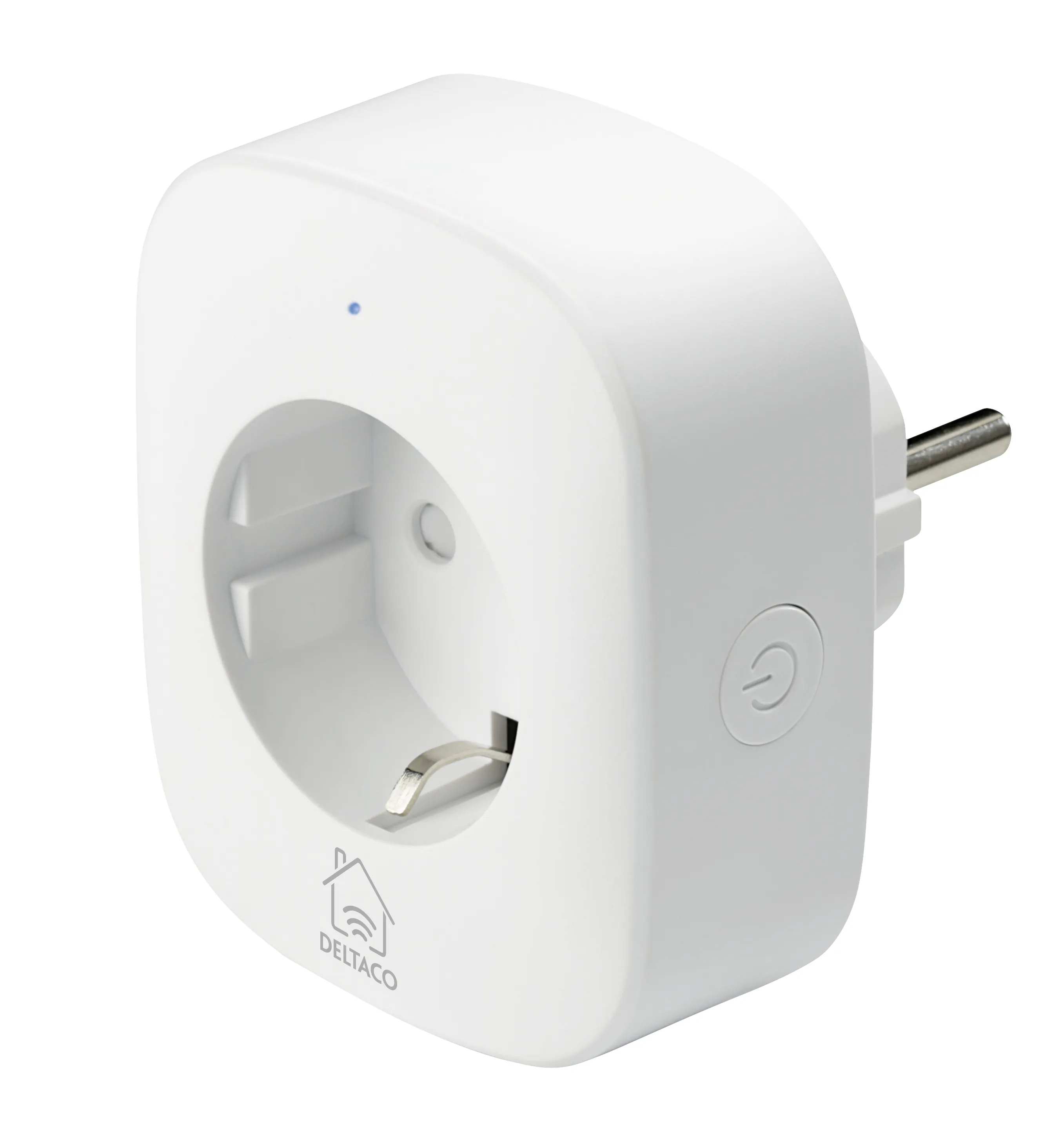 Deltaco Smart Home SH-P01E - smart uttag, Wi-Fi, vit