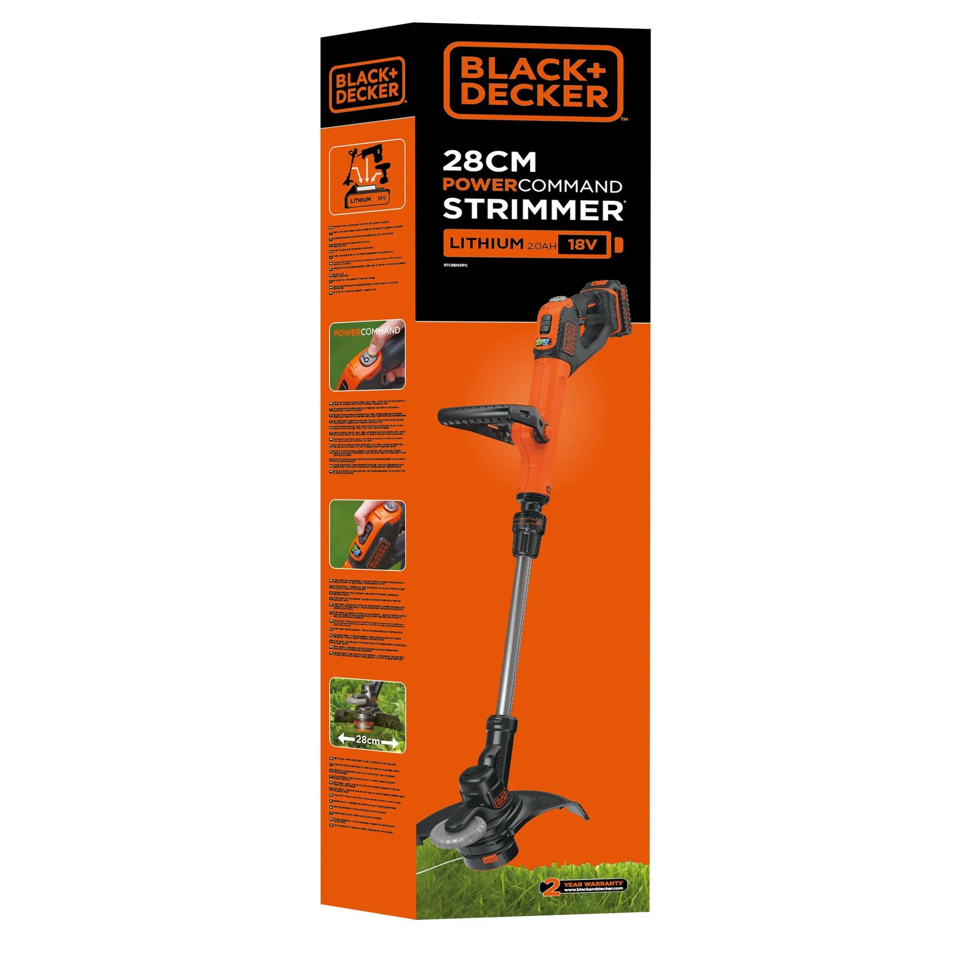 Black&Decker STC1820CM-QW - batteridriven grästrimmer