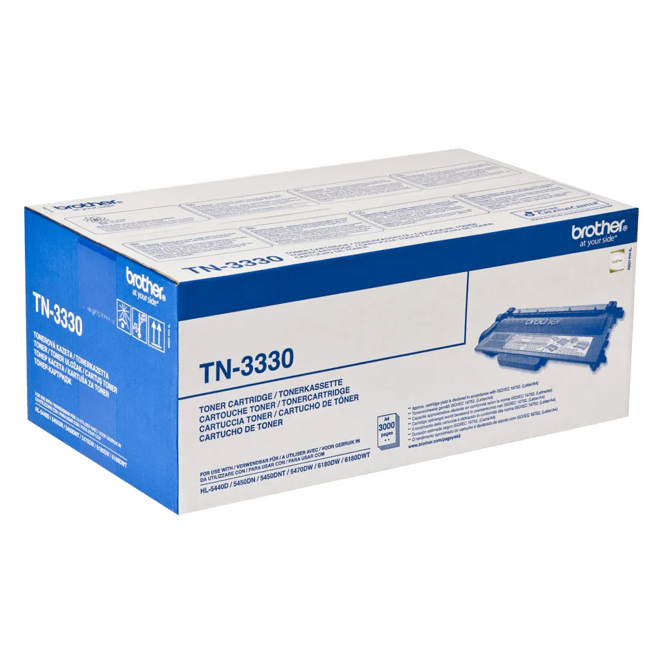 Brother TN-3330 XL lasertoner, svart