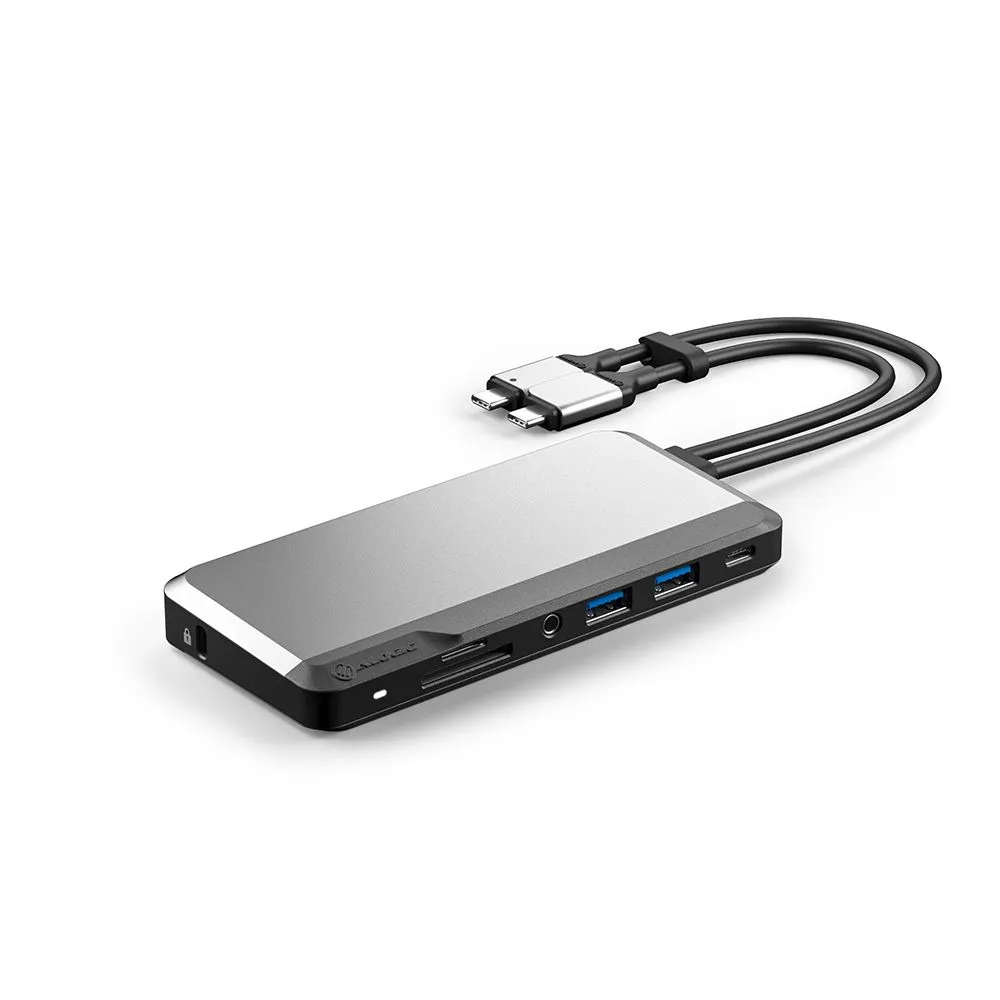 ALOGIC Dual USB-C Super Hub 10-in-1-hub Dual HDMI 4K@60Hz &ndash; Space Grey