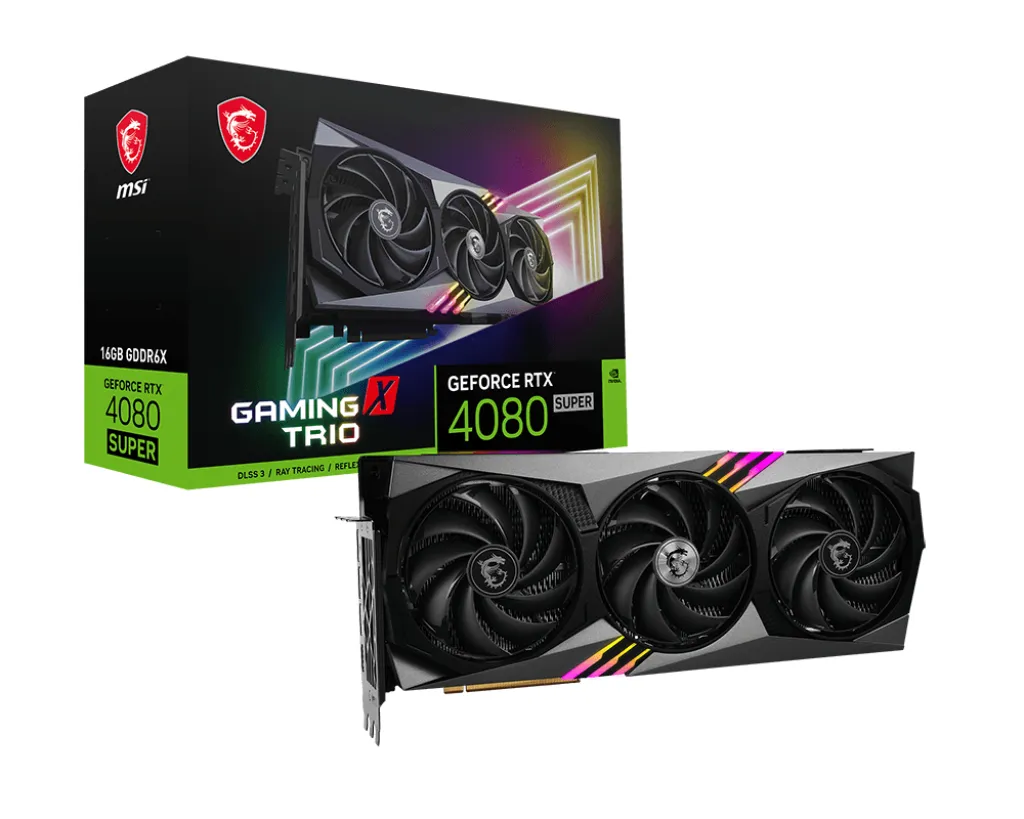 MSI GeForce RTX 4080 SUPER Gaming X Trio 16 Gt -näytönohjain