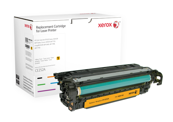 Xerox - Keltainen - v&auml;riainekasetti (vastaavuus: HP CE252A) malleihin HP Color LaserJet CM3530 MFP, CM3530fs MFP, CP3525, CP3525dn, CP3525n, CP3525x