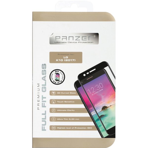Panzer LG K10 2017, Curved Glass, Transparent