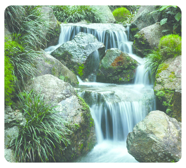 FELLOWES RECYCLED OPTICAL MOUSEPAD - WATERFAL