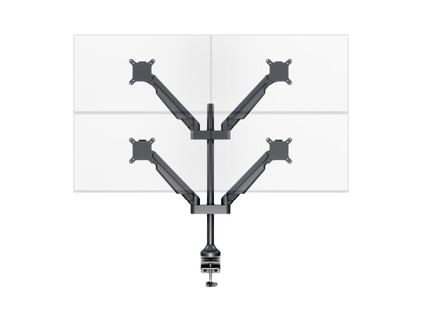 Multibrackets Gas Lift Arm Quad - monitor arm, black, 15&quot;-32&quot;, 10Kg