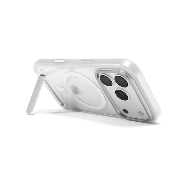 Epico HeroStand Pro Mag+ Case | with Foldable Stand | iPhone 17 Pro/18 Pro | Matte Transparent | Crossbody Ready  &amp;  Camera Island Protector