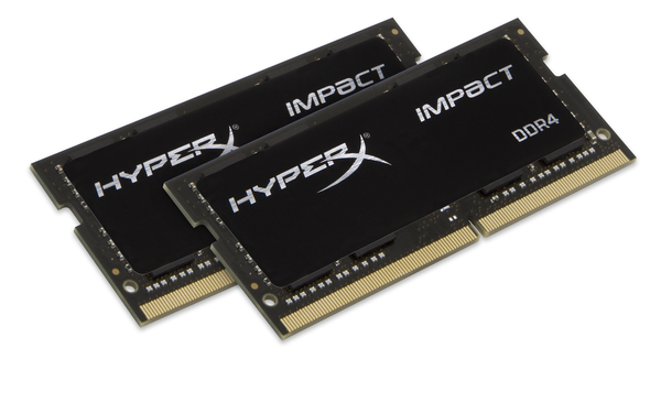 Kingston 16GB (2x8GB) HyperX Impact, DDR4 2666MHZ - Black