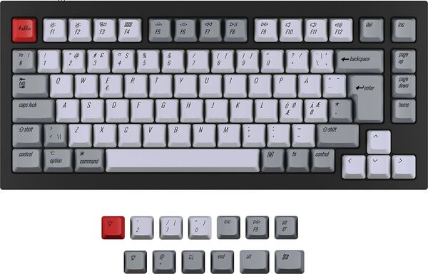 Keychron Q1/Q2/K2 PBT Retro Keycap set ISO Nordic