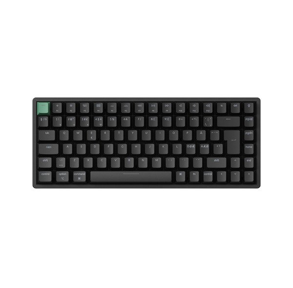 Keychron K2 HE (K2H-J1-BO) 75% Wireless Mechanical Gaming Keyboard, Gateron 2.0 Purple Magnetic, Black