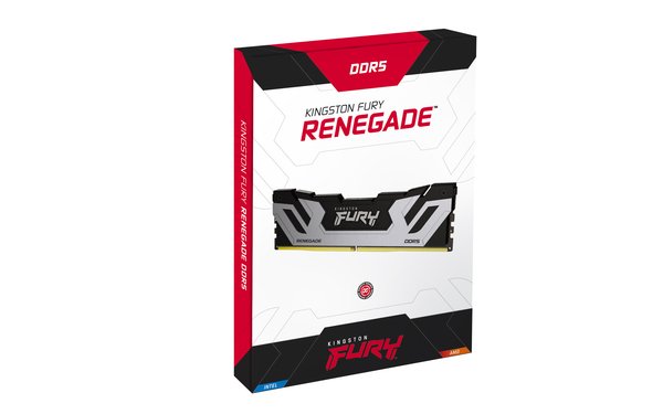 Kingston FURY 24GB 8800MT/s DDR5 CL42 CUDIMM FURY Renegade Silver 24 Gt (1 x 24 GB) DDR5 8800 MT/s, CL42 -muisti