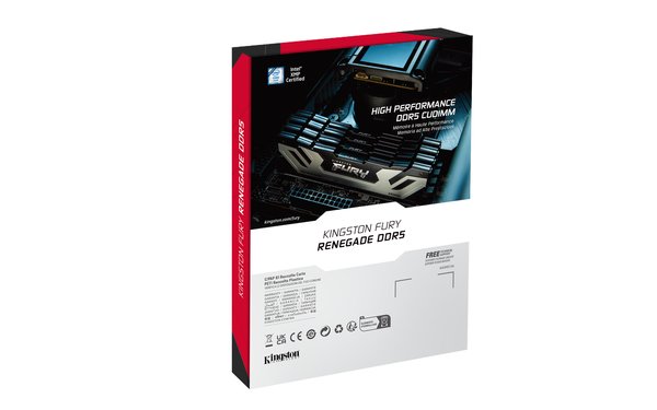 Kingston FURY 24GB 8800MT/s DDR5 CL42 CUDIMM FURY Renegade Silver 24 Gt (1 x 24 GB) DDR5 8800 MT/s, CL42 -muisti