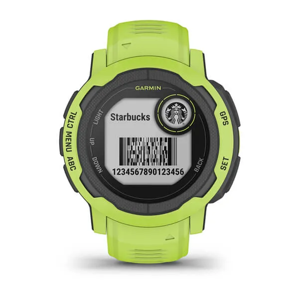Garmin Instinct 2 -urheilukello, Electric Lime