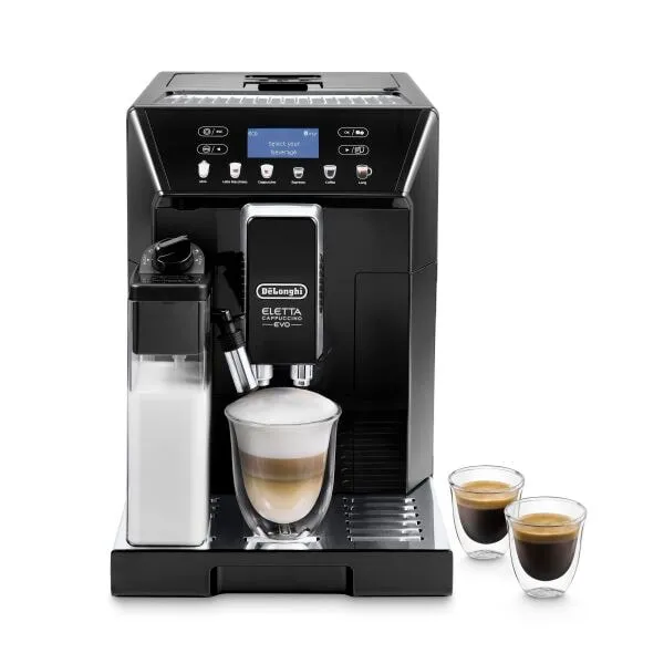 Delonghi Eletta Cappuccino Evo - kombinerad kaffebryggare, helautomatisk, Svart