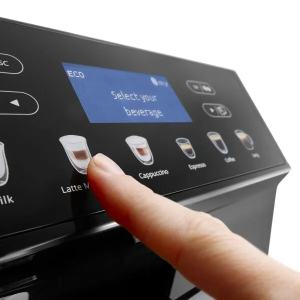 Delonghi Eletta Cappuccino Evo - kombinerad kaffebryggare, helautomatisk, Svart