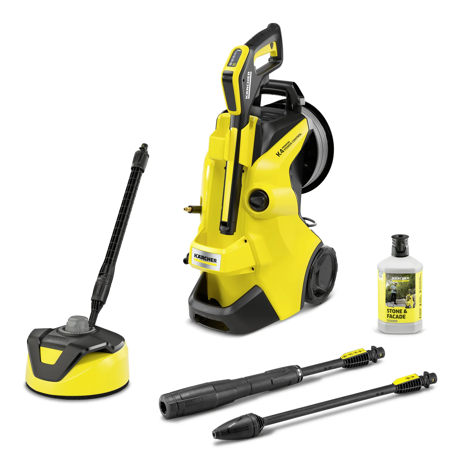 K&auml;rcher K 4 Premium Power Control Flex Home Pressure Washer, 130 bar, 1800 w, 420 l/h, Black/Yellow