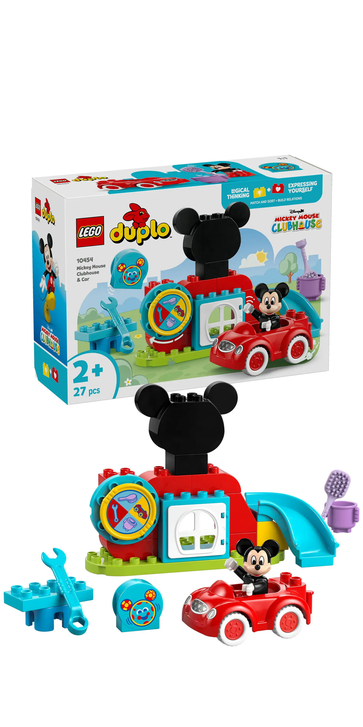 LEGO DUPLO Mikki Hiiren kerhotalo ja auto 10454