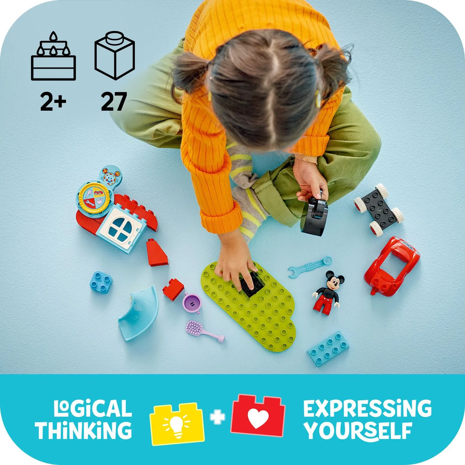 LEGO DUPLO Mikki Hiiren kerhotalo ja auto 10454