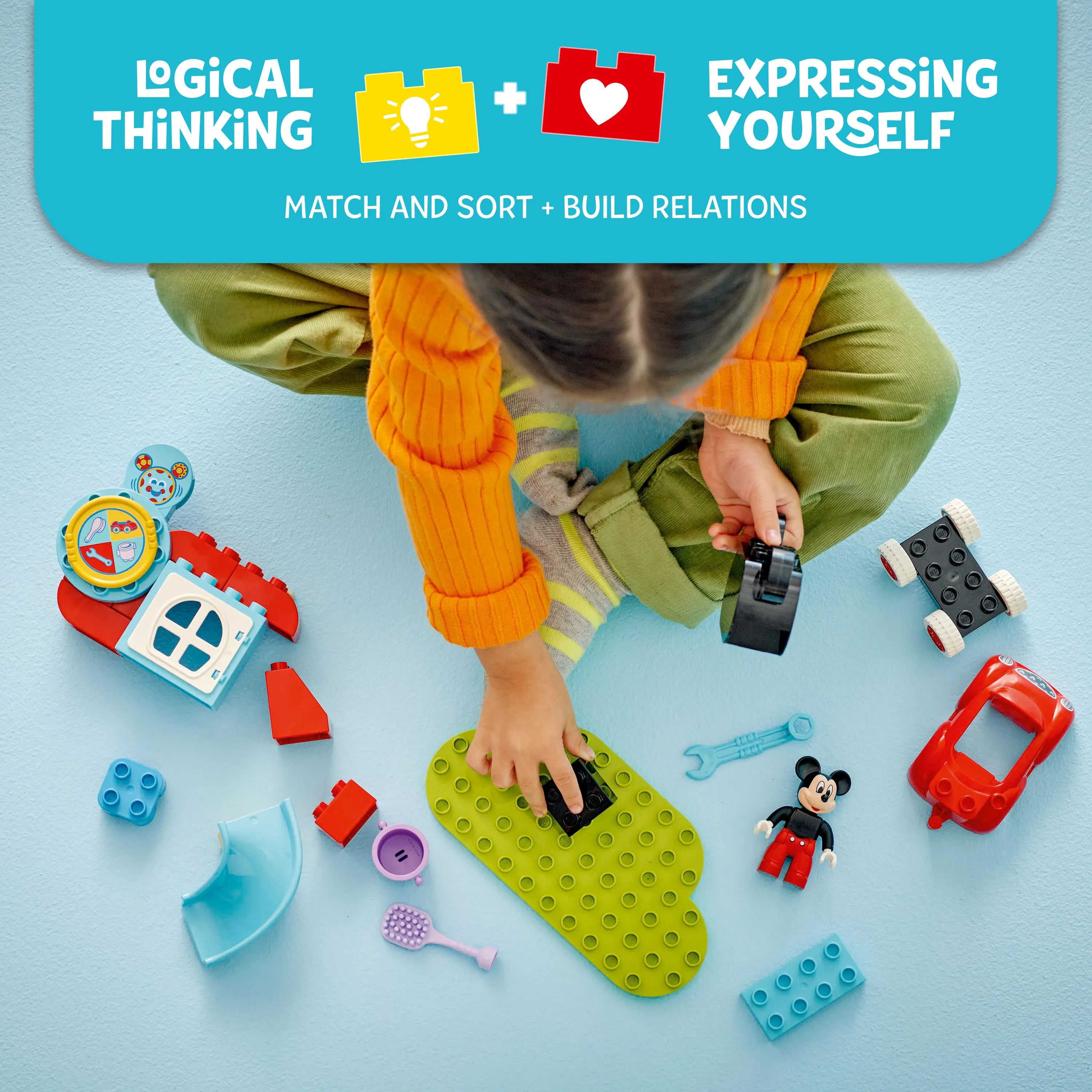 LEGO DUPLO Mikki Hiiren kerhotalo ja auto 10454