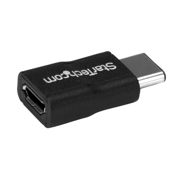 StarTech SB-C to Micro-USB Adapter - M/F - USB 2.0 - adapter, Black