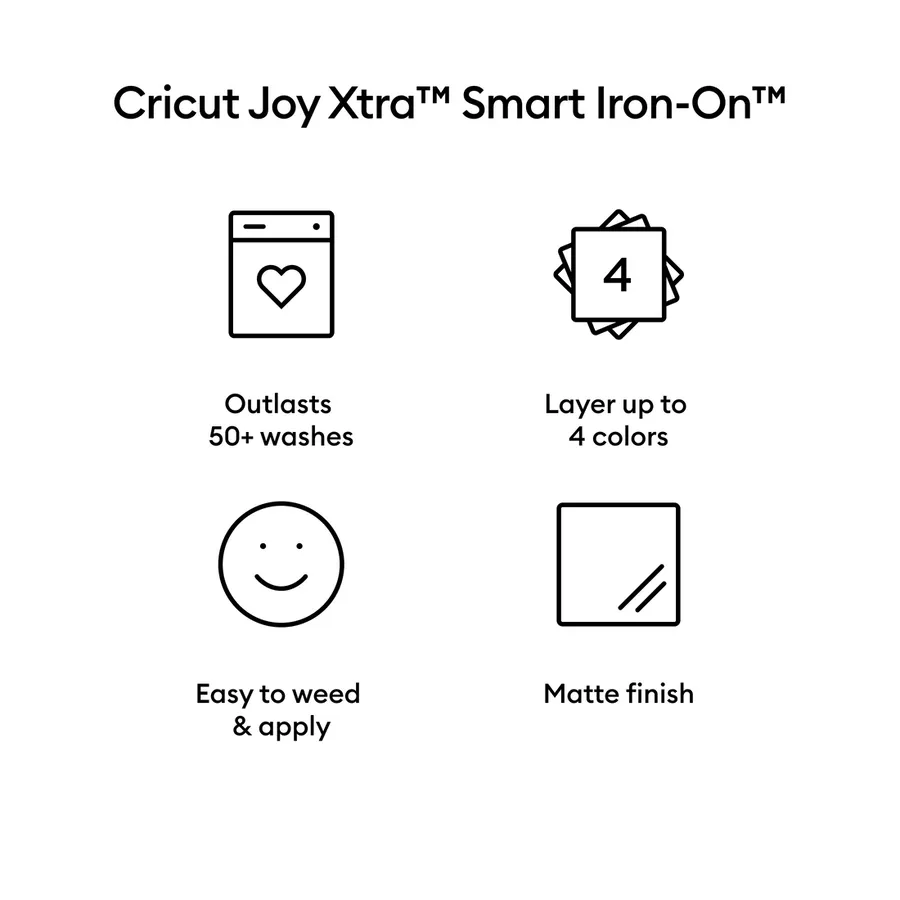 Cricut Joy Xtra Samrt Iron-on White 61cm