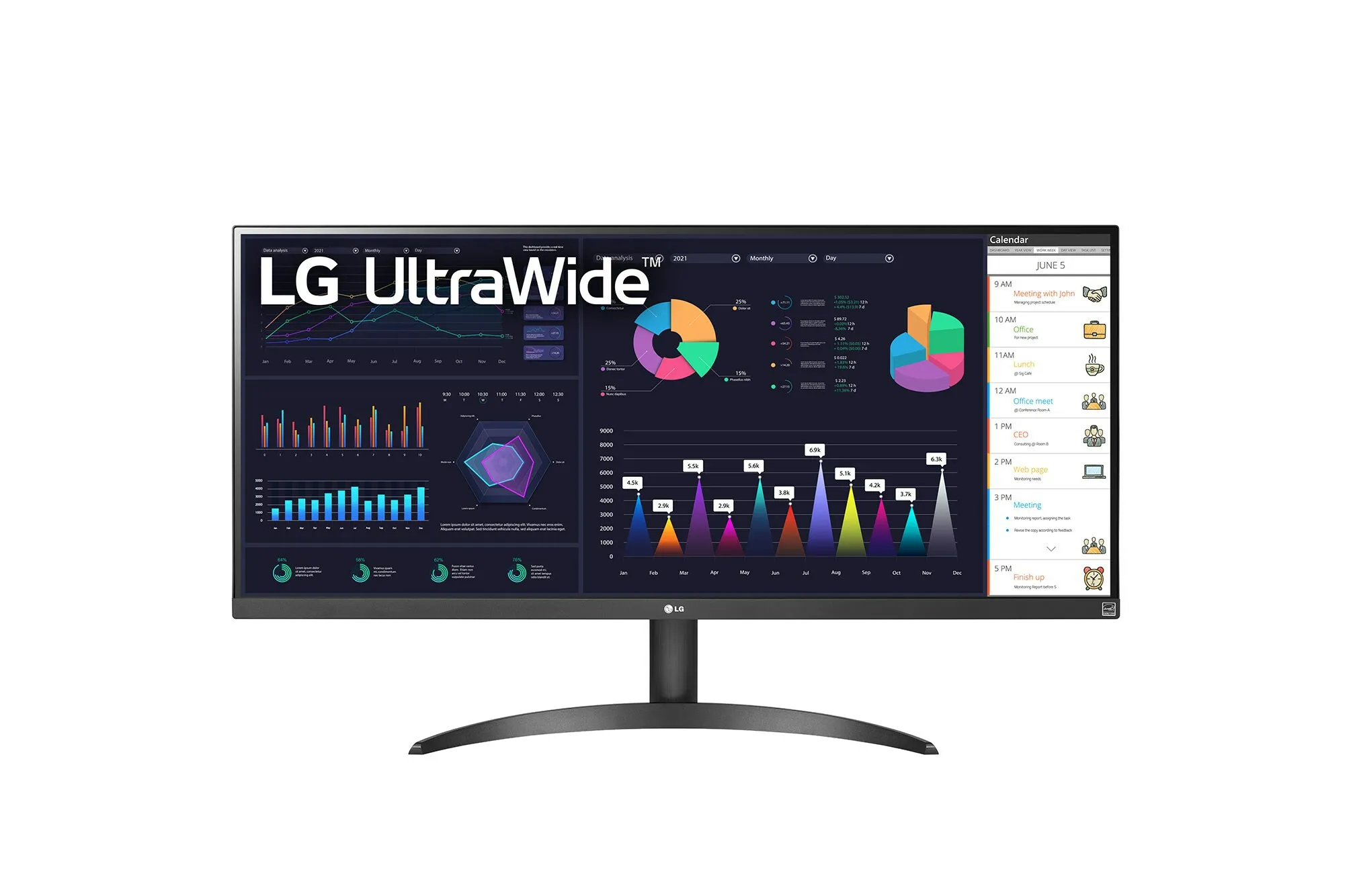 LG 34WQ500-B 34" UWFHD, IPS -näyttö