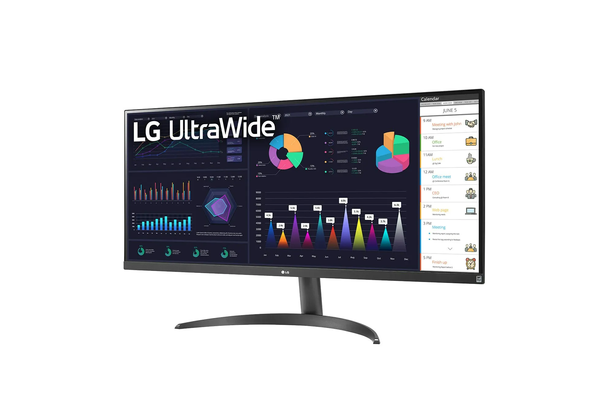 LG 34WQ500-B 34" UWFHD, IPS -näyttö