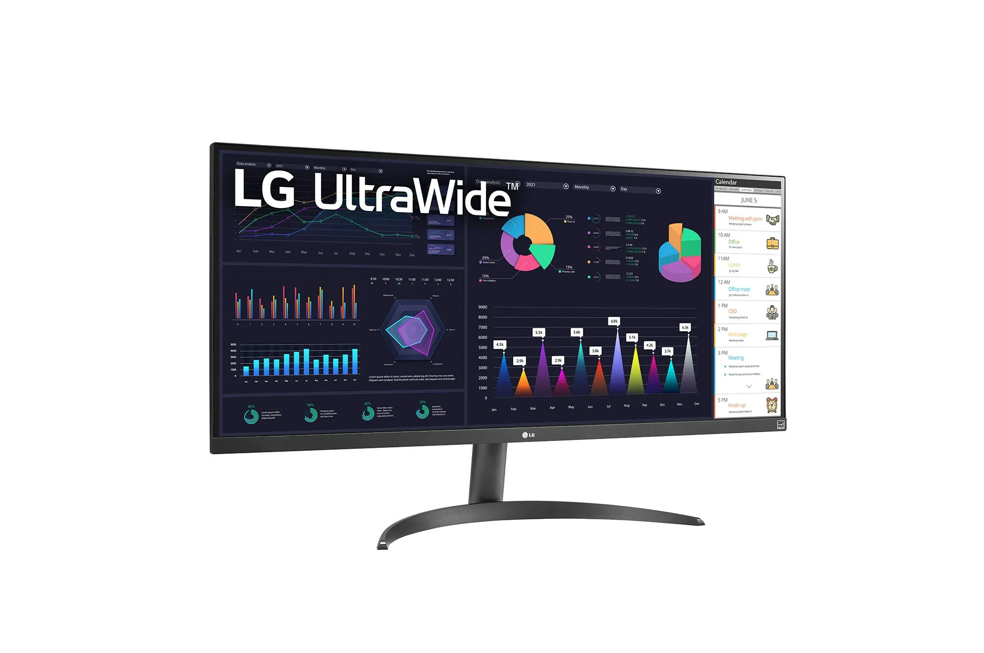 LG 34WQ500-B 34" UWFHD, IPS -näyttö
