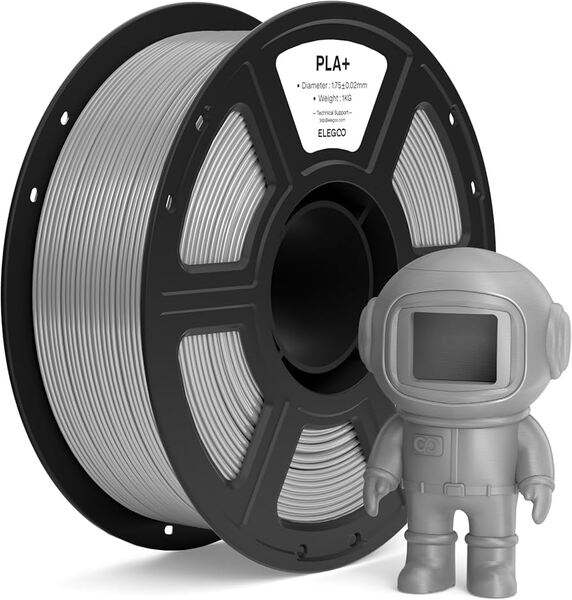 ELEGOO ABS 1.75 mm, 1 kg -3D-tulostusfilamentti, harmaa