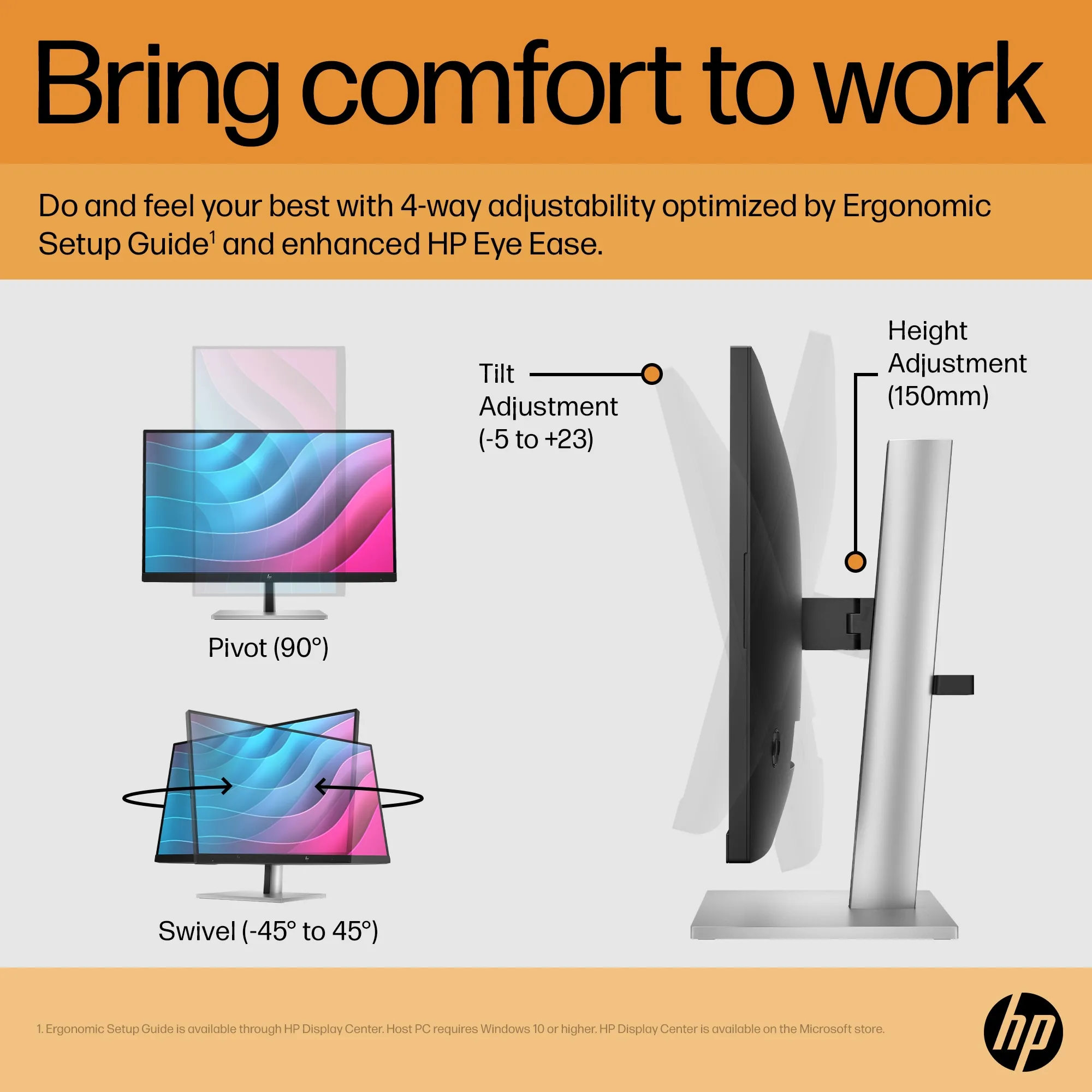 HP 24&quot; E-Series E24 G5 Full HD, IPS - monitor