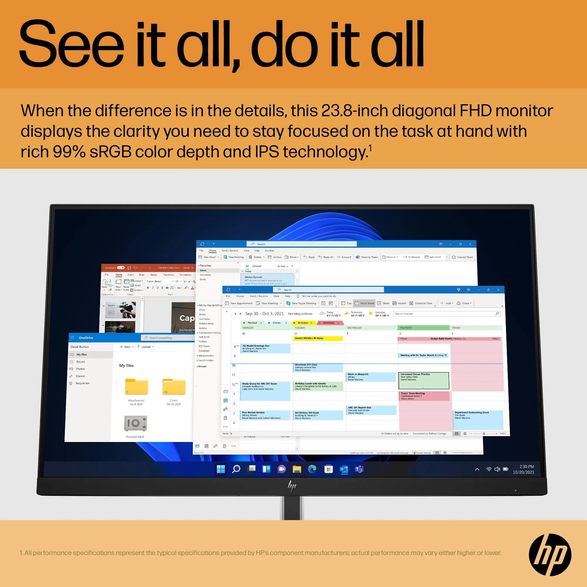 HP 24&quot; E-Series E24 G5 Full HD, IPS - monitor