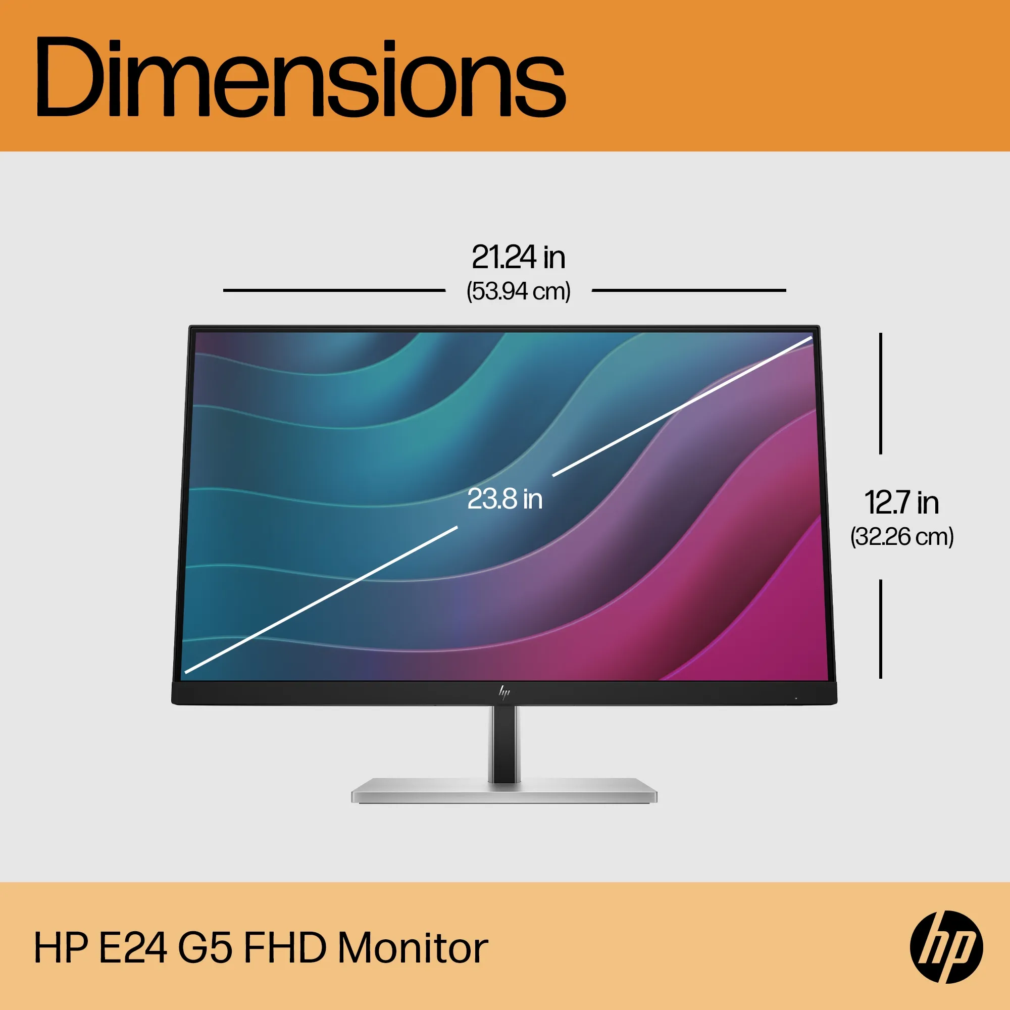 HP 24&quot; E-Series E24 G5 Full HD, IPS - monitor