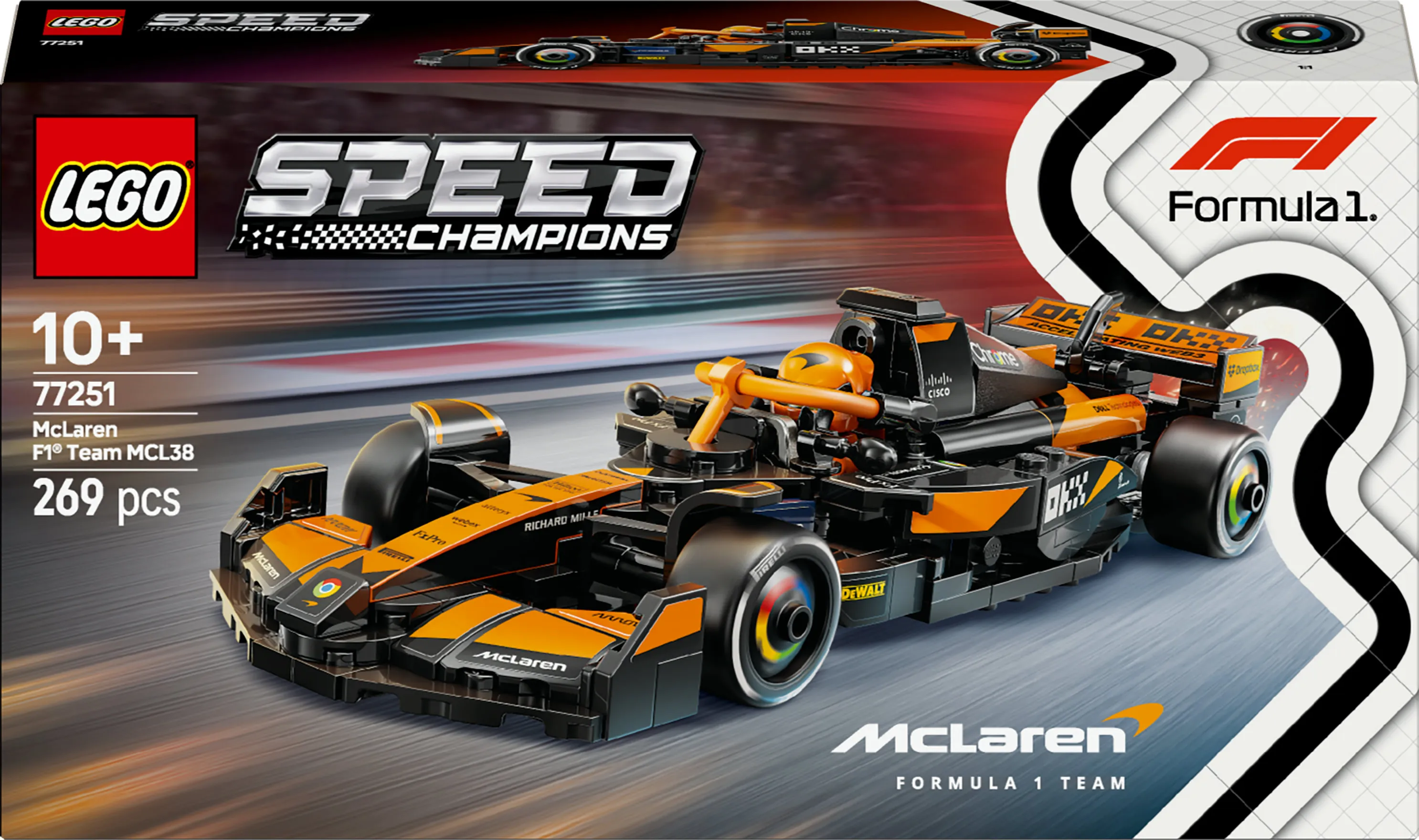 LEGO Speed Champions McLaren F1 Team MCL38 Racerbil 77251