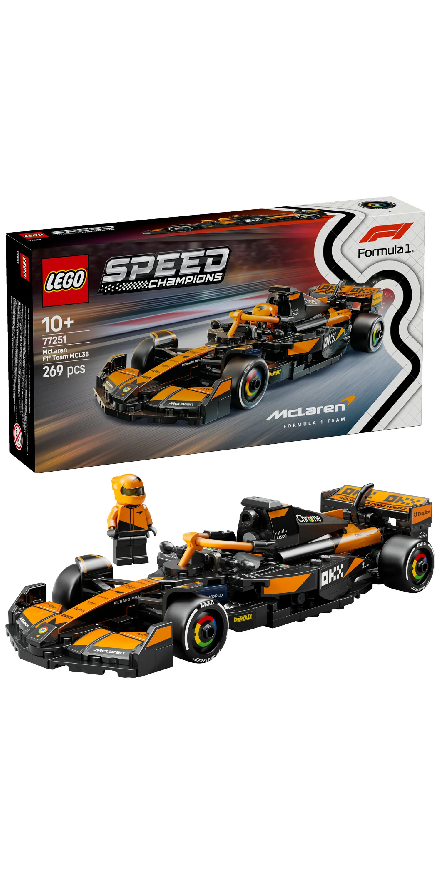 LEGO Speed Champions McLaren F1 Team MCL38 Racerbil 77251