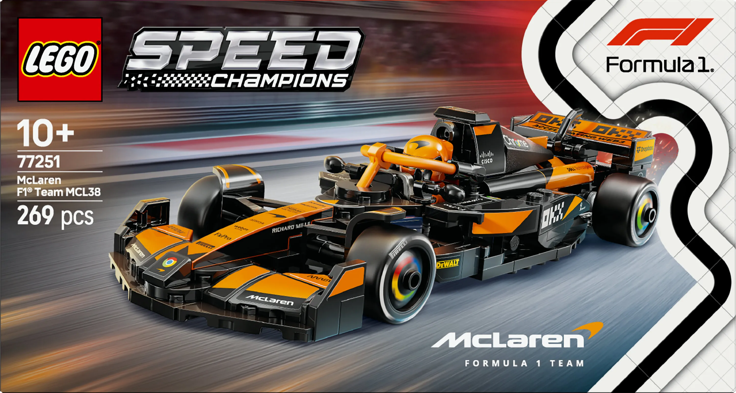 LEGO Speed Champions McLaren F1 Team MCL38 Racerbil 77251