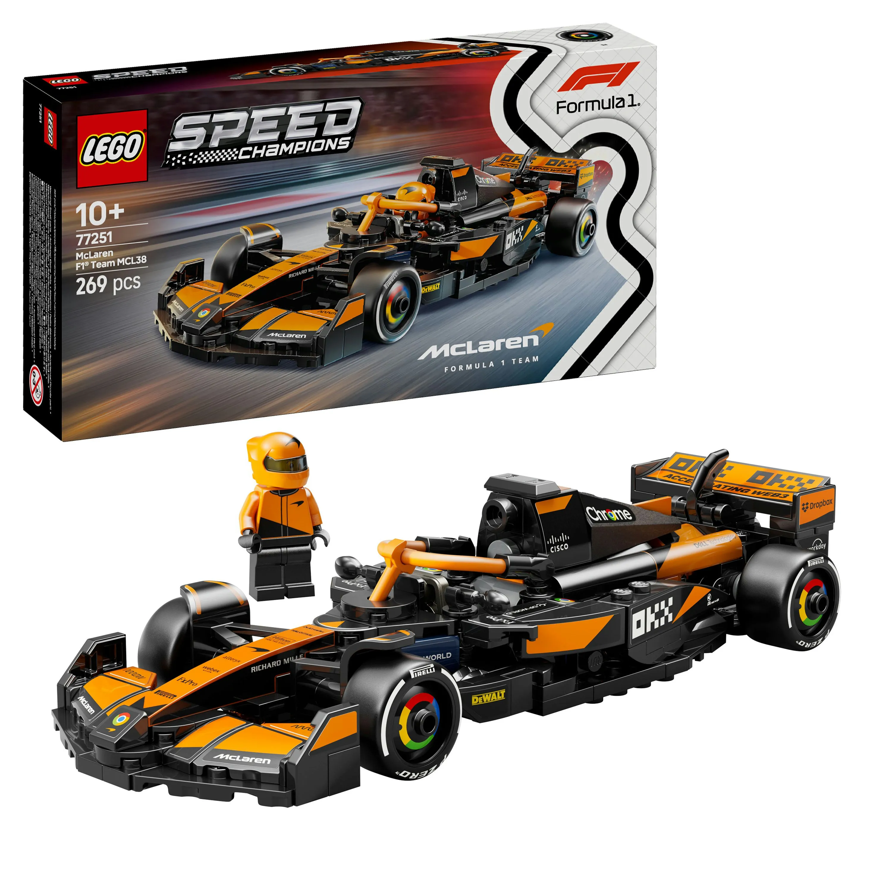 LEGO Speed Champions McLaren F1 Team MCL38 Racerbil 77251