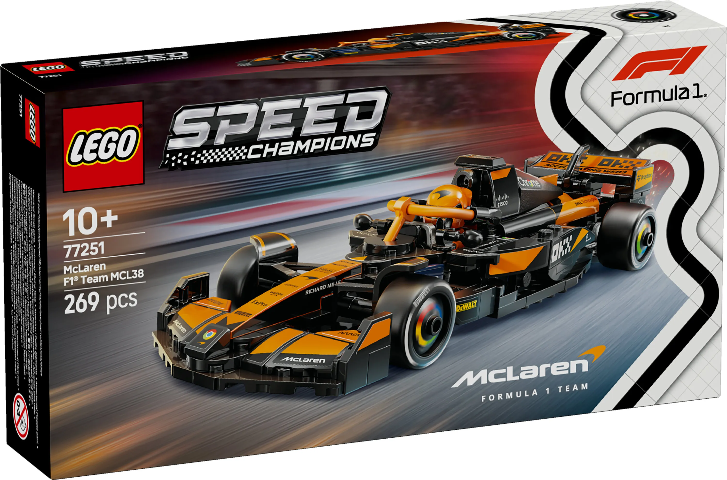 LEGO Speed Champions McLaren F1 Team MCL38 Racerbil 77251