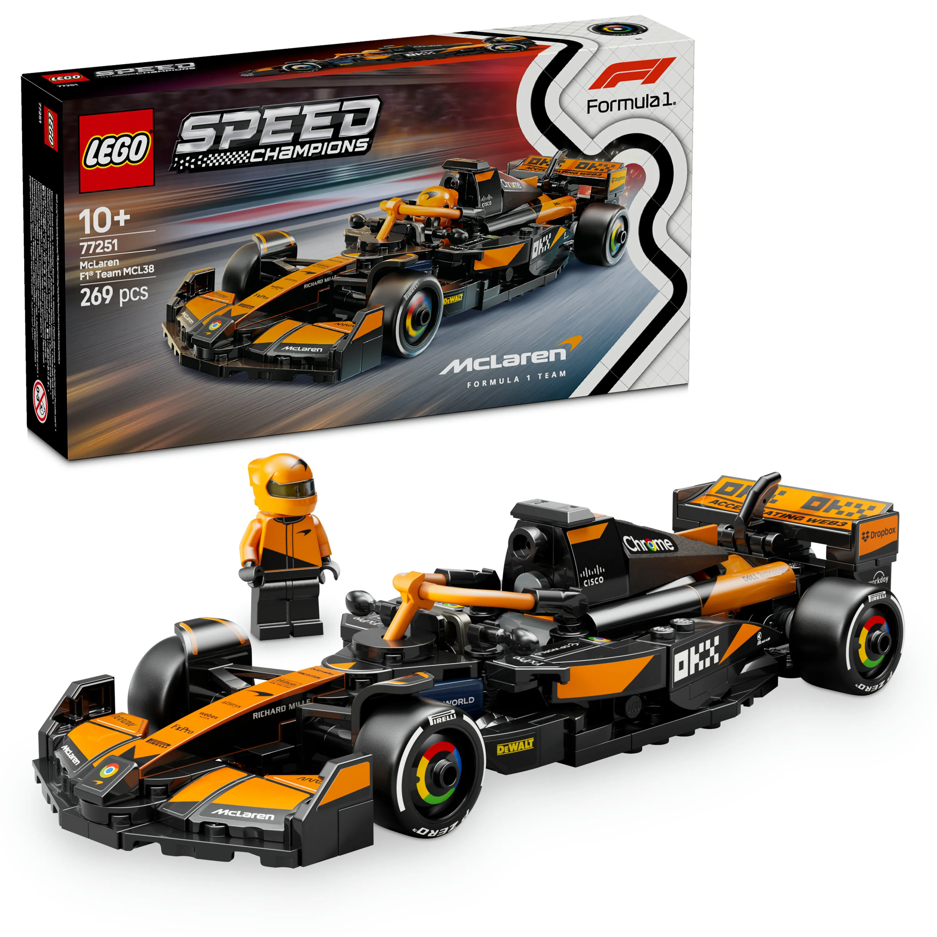 LEGO Speed Champions McLaren F1 Team MCL38 Racerbil 77251