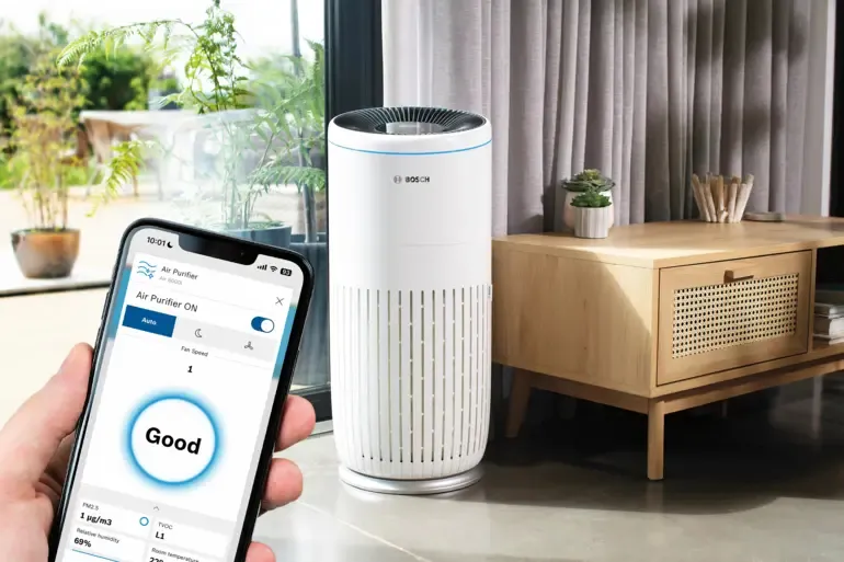 Bosch Air 6000 i Air Purifier, 600 m&sup3;/h, 125 m&sup2;, White