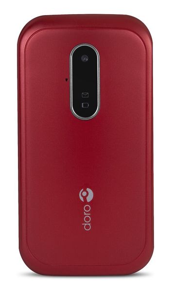 Doro 6621 -puhelin, punainen, valkoinen