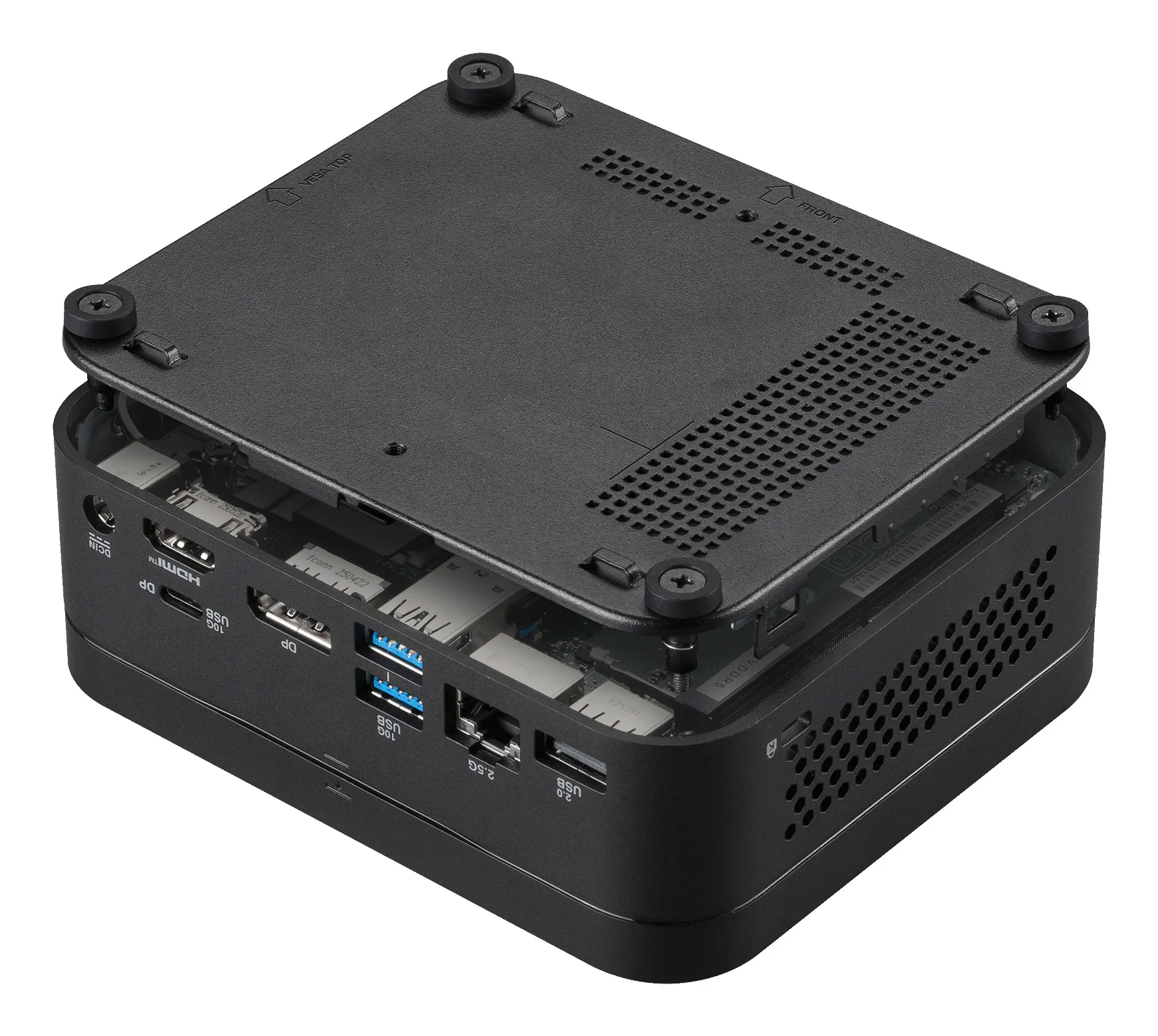 ASUS RNUC14MLK1500002 N150 -minitietokonerunko, musta